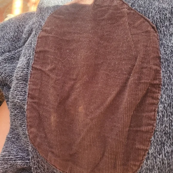 Chaps  3 Button Sweater with Corduroy Elbow Patches Men's Size XL EUC - Picture 6 of 9